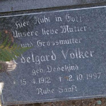 VOLKER Edelgard nee DEDEKIND 1912-1997