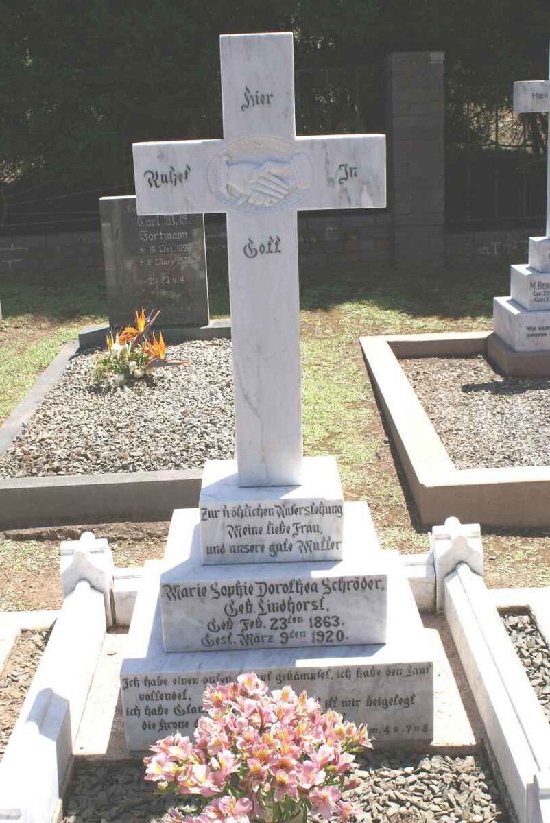 SCHRODER Marie Sophie Dorothea nee LINDHORST 1863-1920