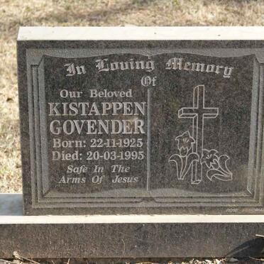 GOVENDER Kistappen 1925-1995