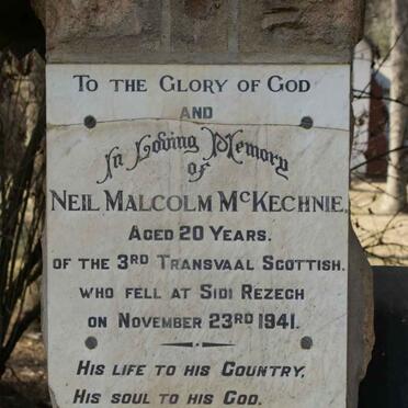 MCKECHNIE Neil Malcolm -1941