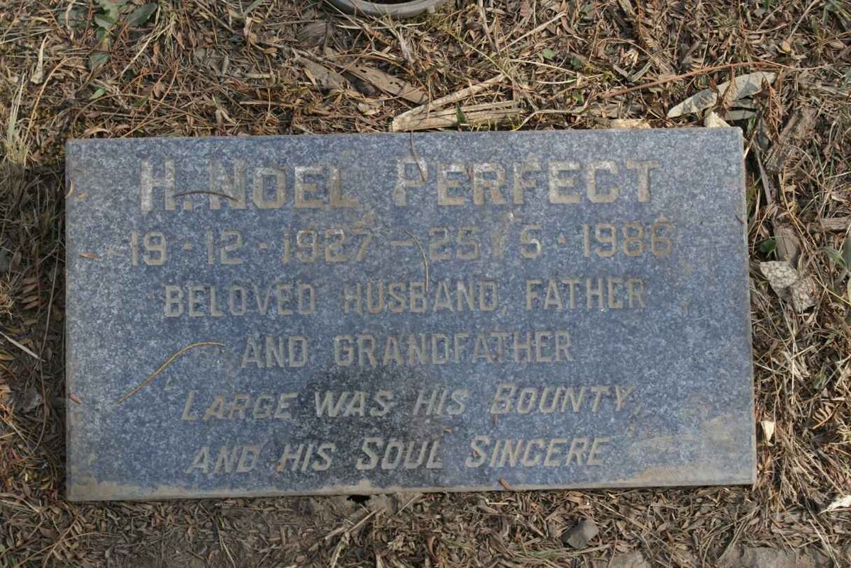 PERFECT H. Noel 1927-1986