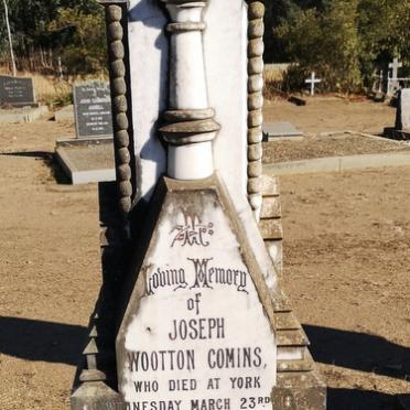 COMINS Joseph Wootton -1898