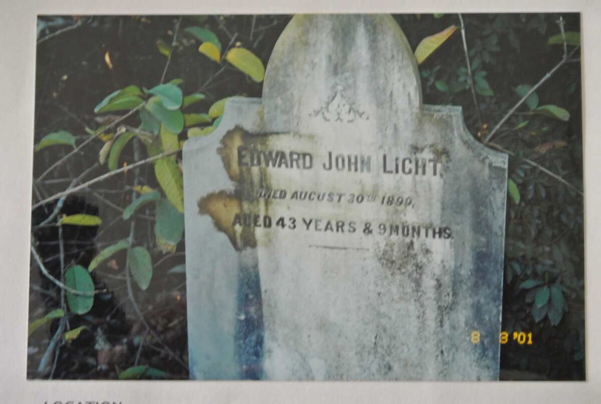 LIGHT Edward John -1899