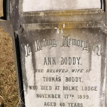 BODDY Ann  -1899