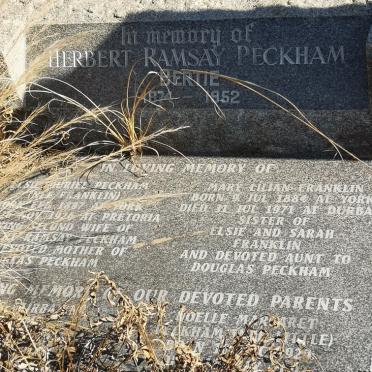 PECKHAM Herbert Ramsay 1874-1952