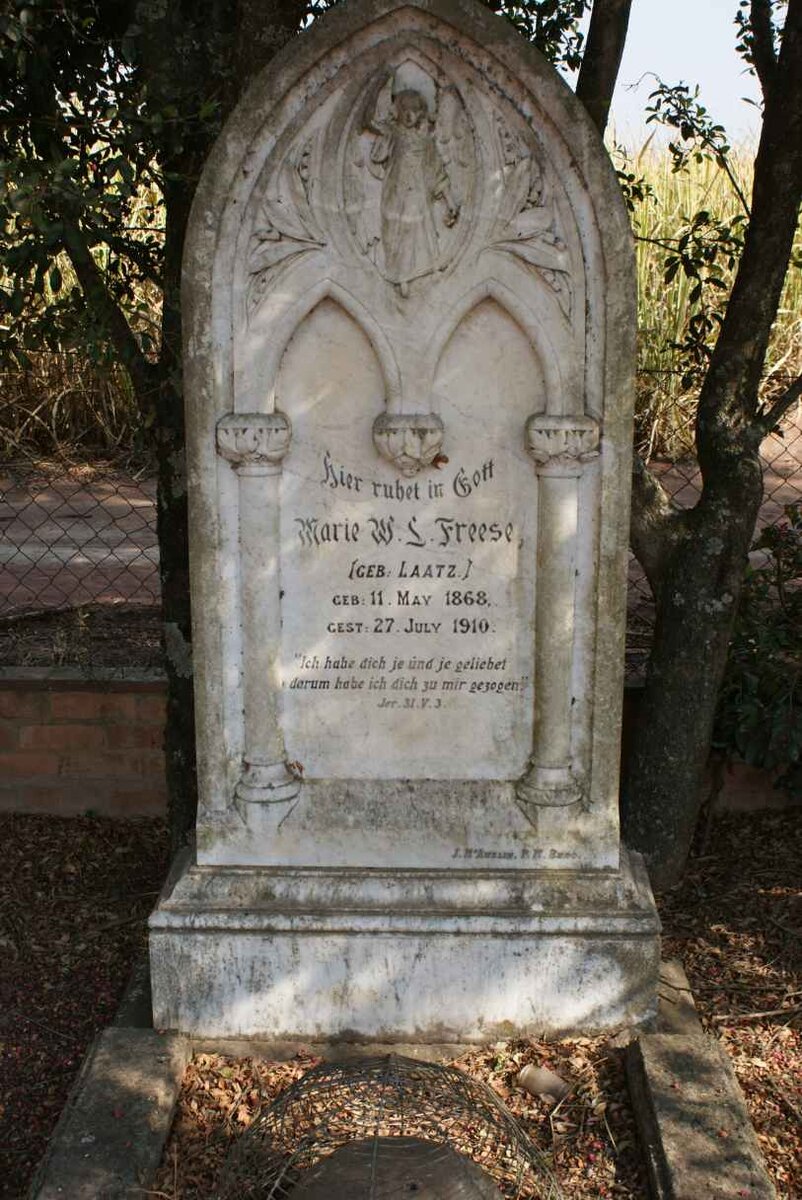 FREESE Marie W. ? 1868-1910