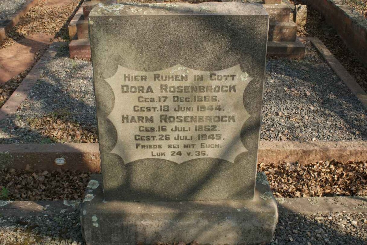 ROSENBROCK Harm 1862-1945 &amp; Dora 1866-1944