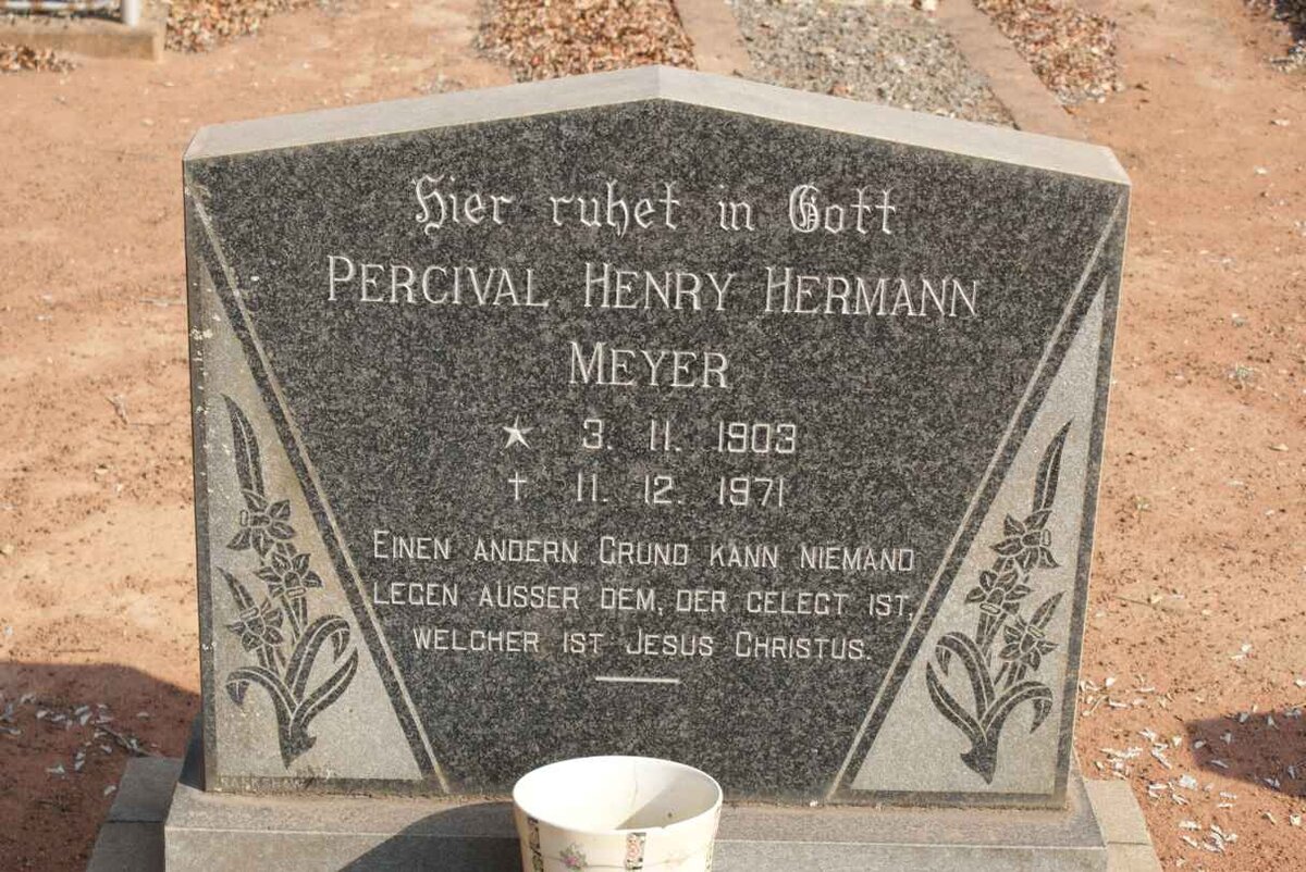 MEYER Percival Henry Hermann 1903-1971