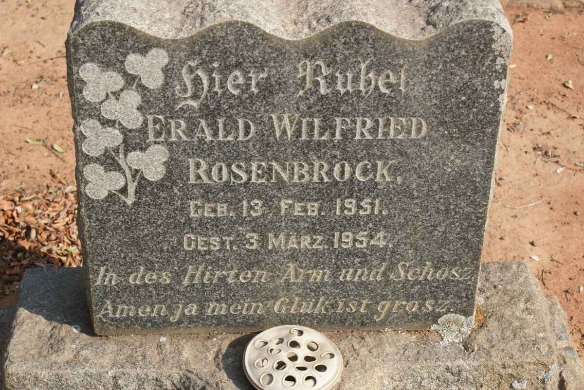 ROSENBROCK Erald Wilfried 1951-1954