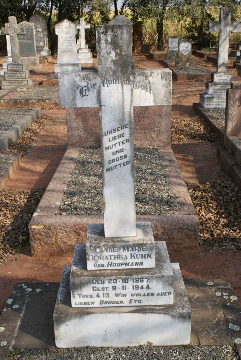 KUHN Sophie Marie Dorathea nee HOOPMAN 1867-1944