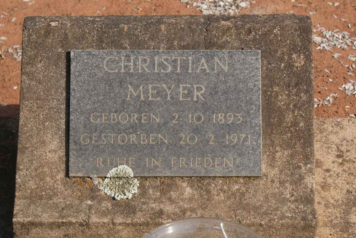 MEYER Christian 1893-1971