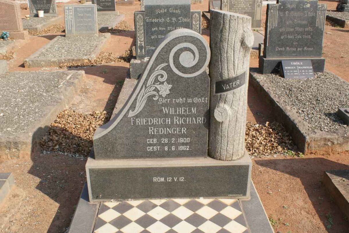 REDINGER Wilhelm Friedrich Richard 1900-1962