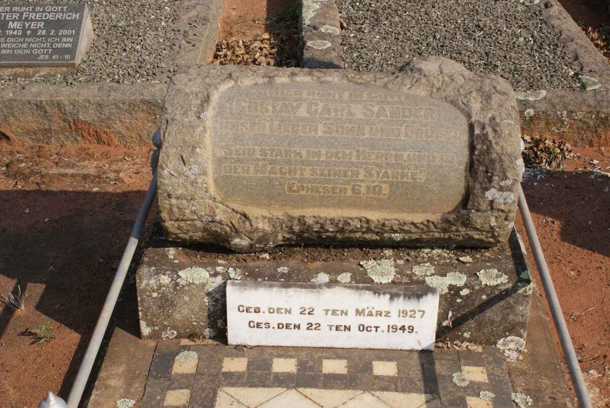 SANDER gustav Carl 1927-1949