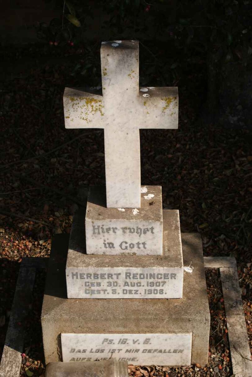 REDINGER Herbert 1907-1908