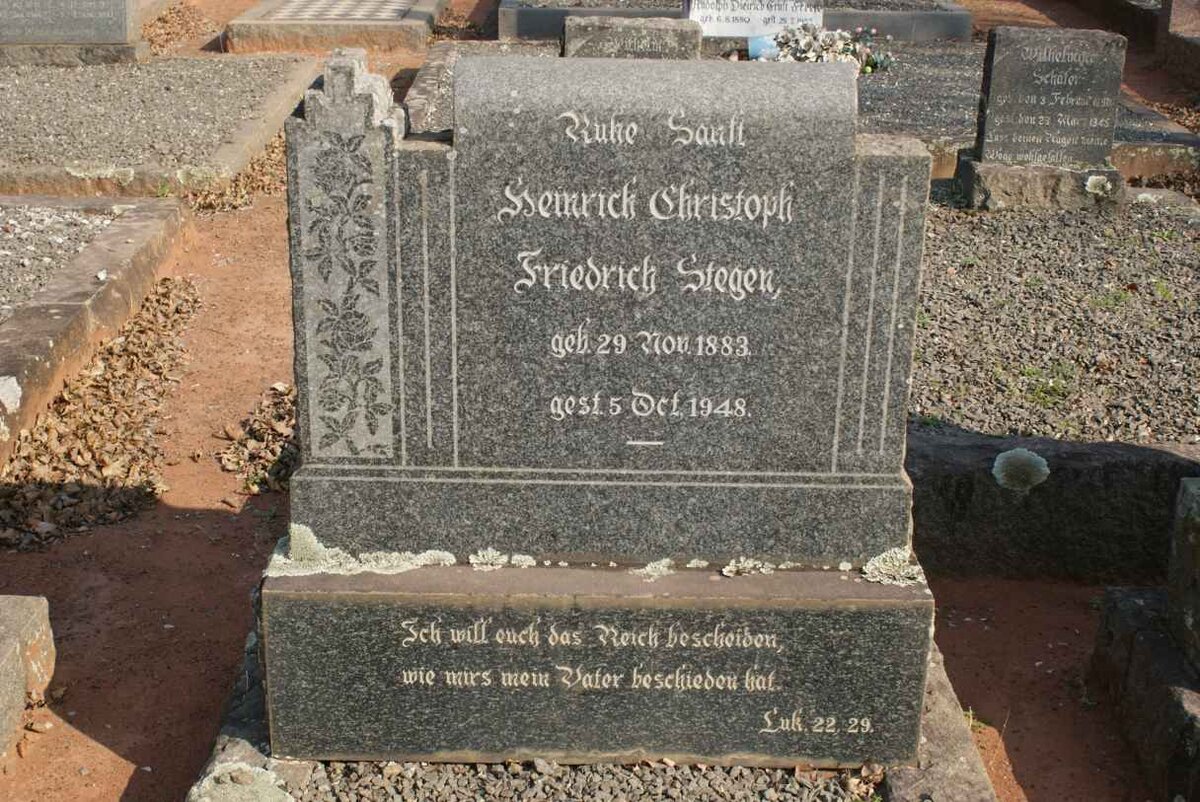 STEGEN Heinrich Christoph Friedrich 1883-1948