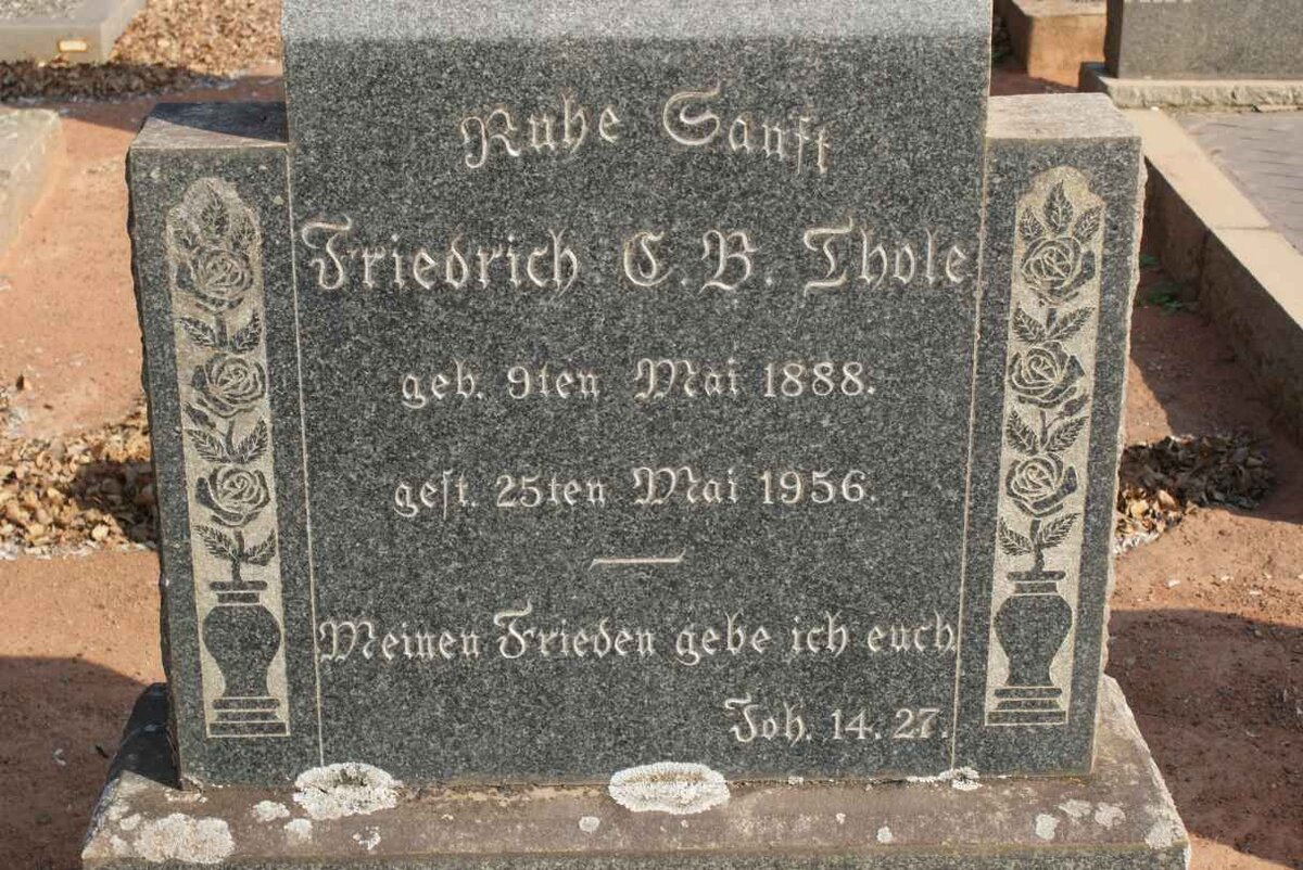 THÖLE Friedrich C.B. 1888-1956