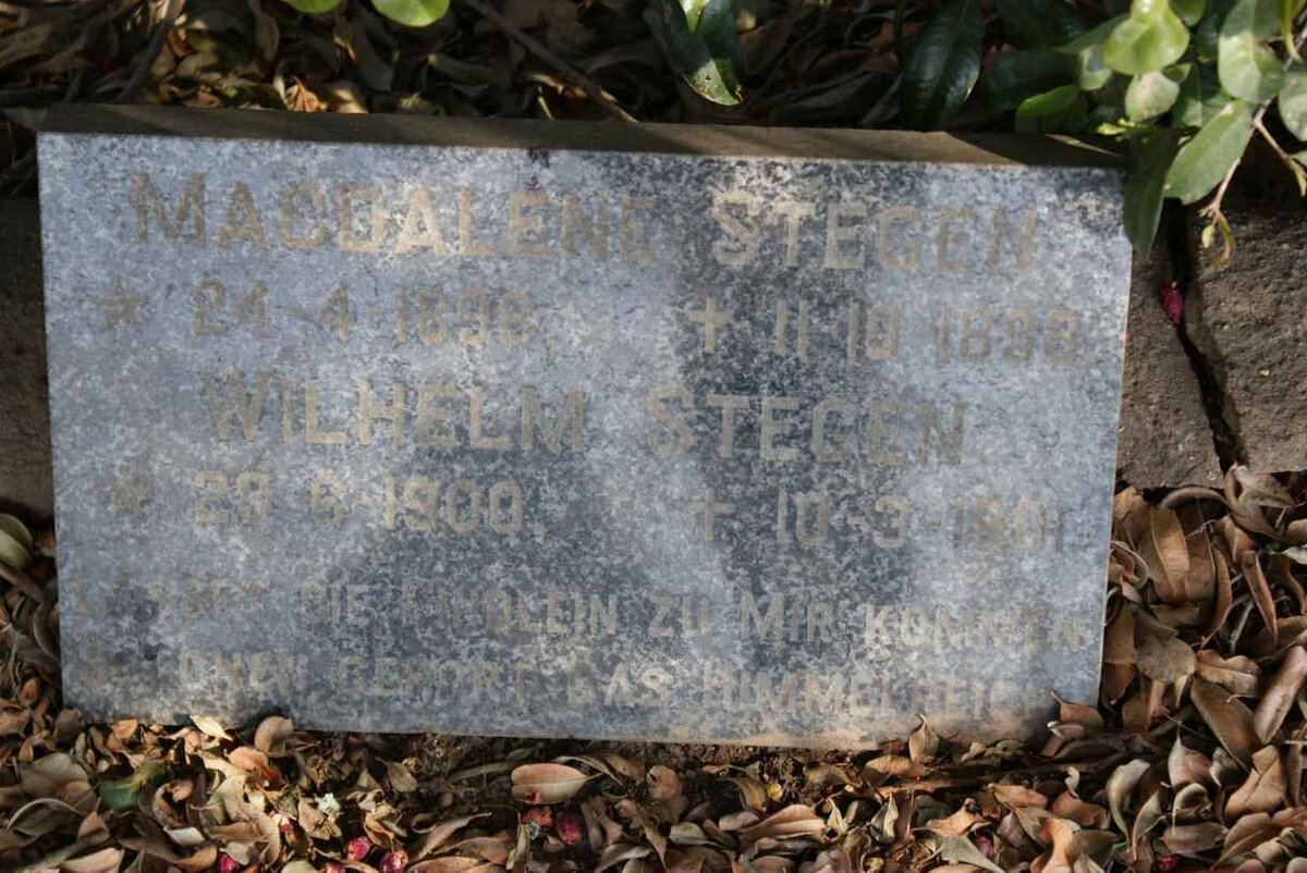 STEGEN Magdelene :: STEGEN Wilhelm 1900-