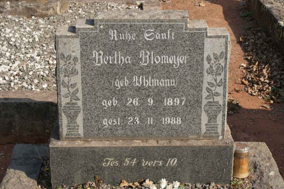 BLOMEYER Bertha 1897-1988