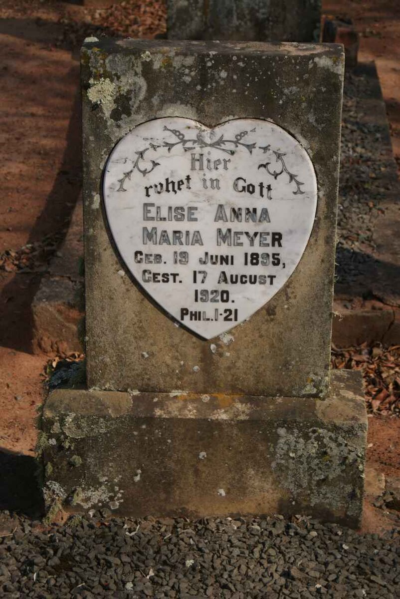 MEYER Elise Anna Maria 1895-1920