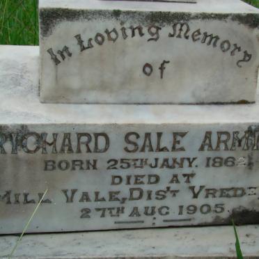 ARMITAGE Richard Sale 1862-1905