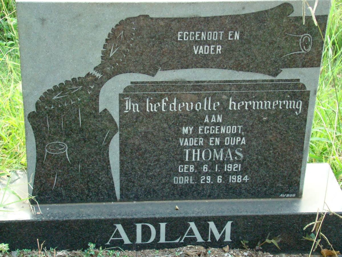 ADLAM Thomas 1921-1984