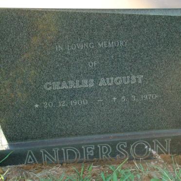 ANDERSON Charles August 1900-1970