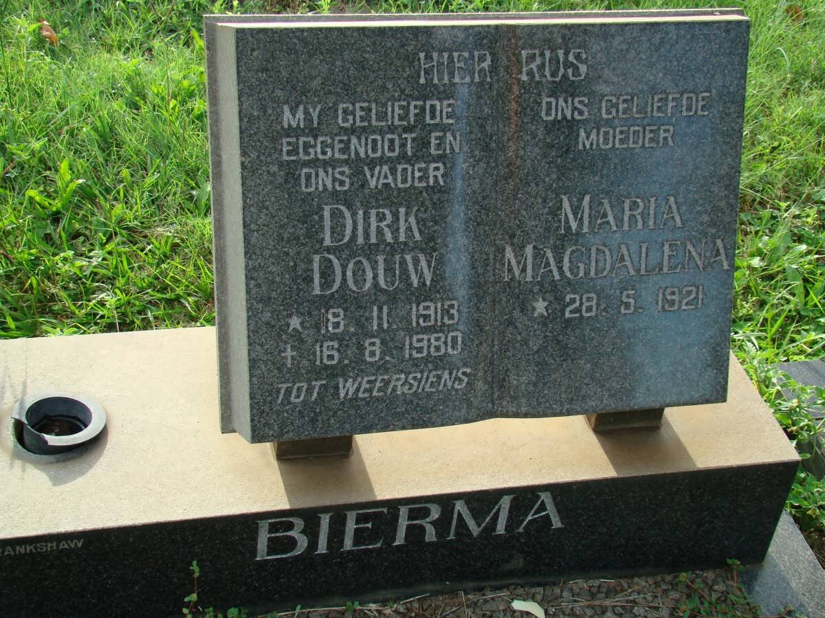 BIERMA Dirk Douw 1913-1980 &amp; Maria Magdalena 1921-