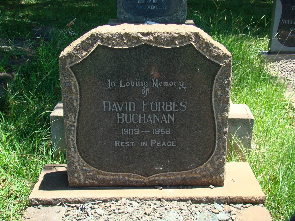 BUCHANAN David Forbes 1909-1958