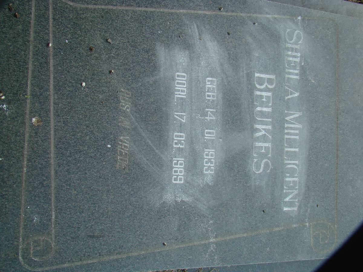 BEUKES Sheila Millicent 1933-1989