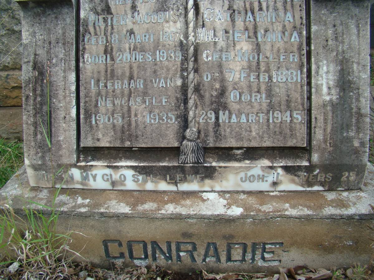 CONRADIE Pieter Jacobus 1867-1939 &amp; Catharina Wilhelmina MOLLER 1881-1945