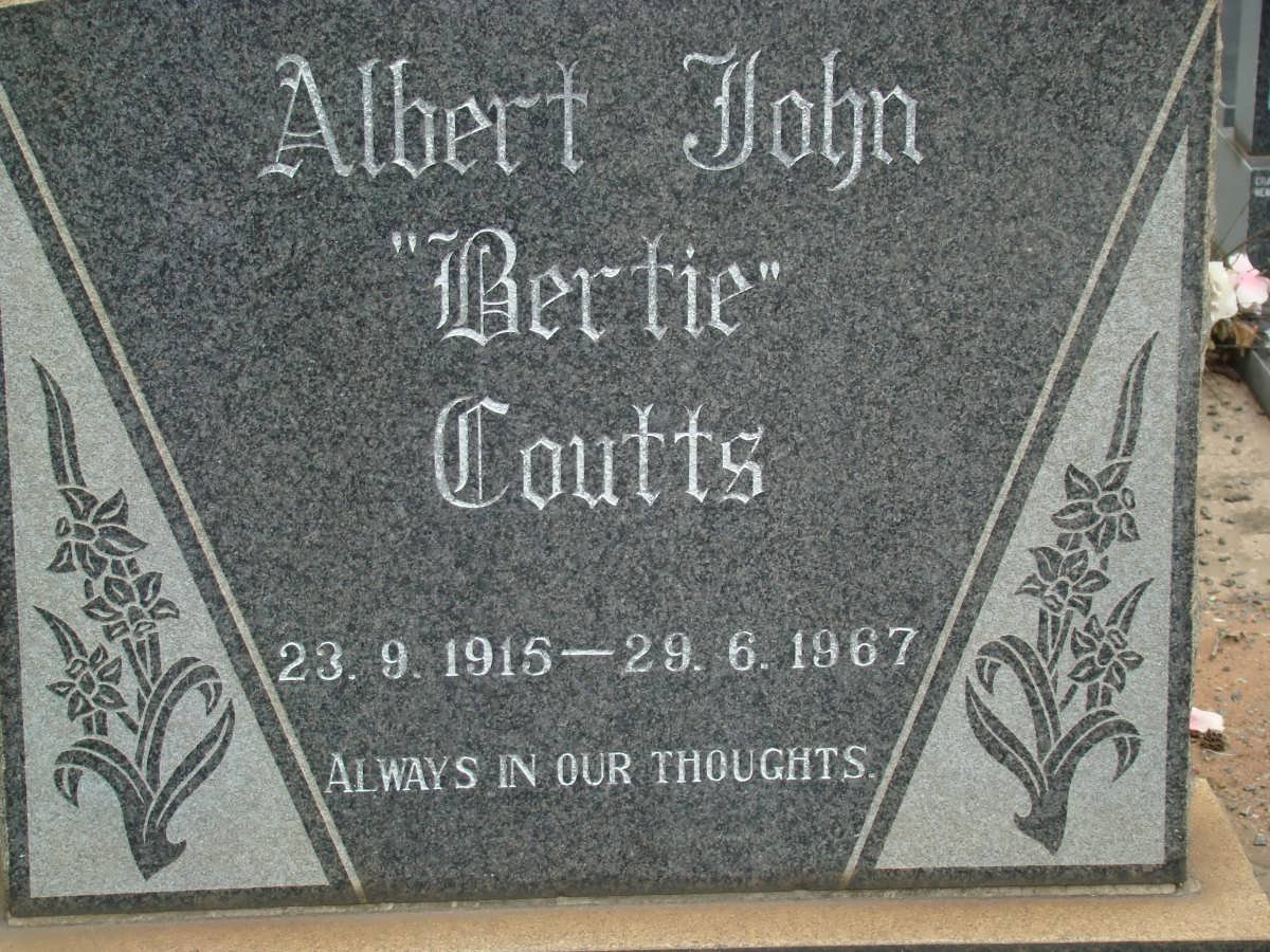 COUTTS Albert John 1915-1967