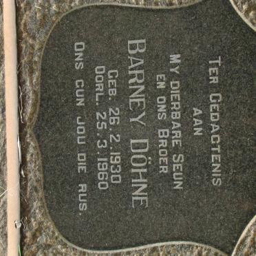 DÖHNE Barney 1930-1960