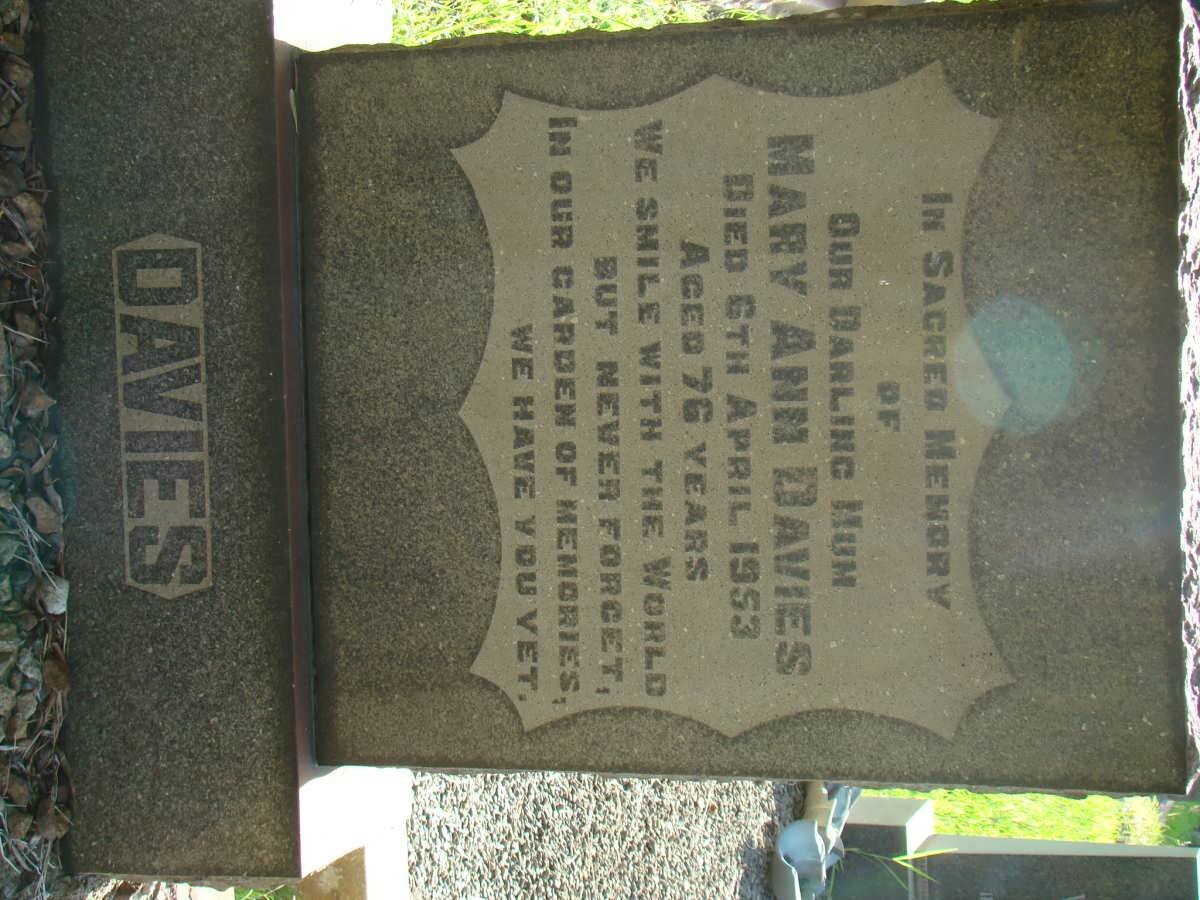 DAVIES Mary Ann -1953