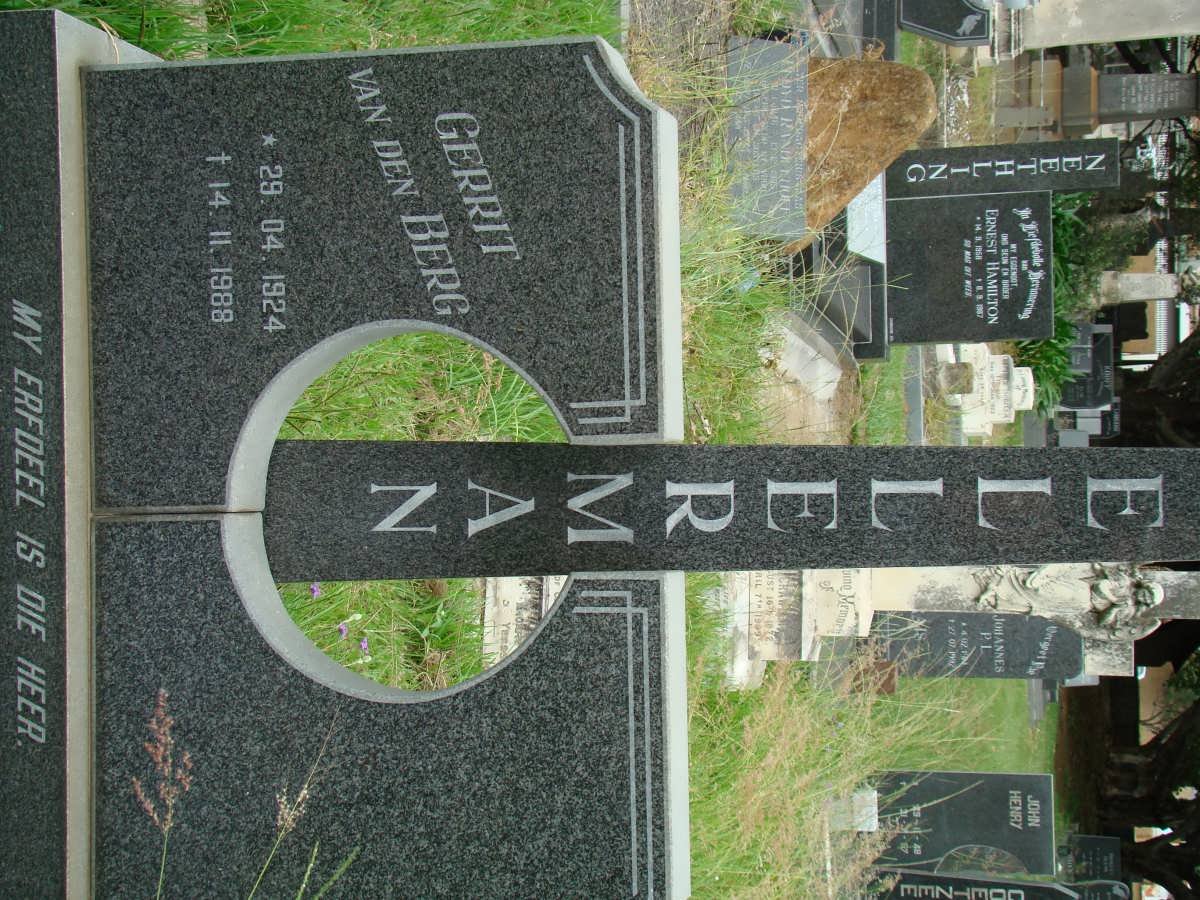 ELLERMAN Gerrit Van Den Berg 1924-1988