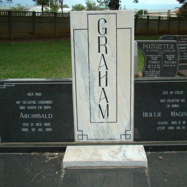 GRAHAM Archibald 1908-1989 &amp; Heiltje Magdalena 1910-1998