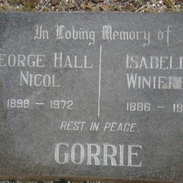GORRIE George Hall 1898-1972 &amp; Isabella Winifred 1886-1976