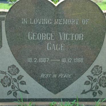 GAGE George Victor 1887-1968