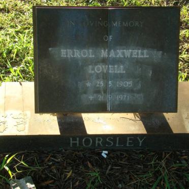 HORSLEY Errol Maxwell Lovell 1905-1971