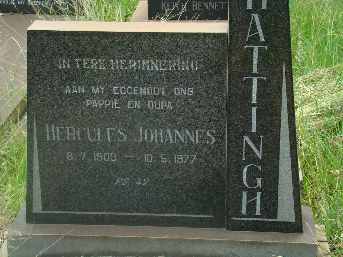 HATTINGH Hercules Johannes 1909-1977