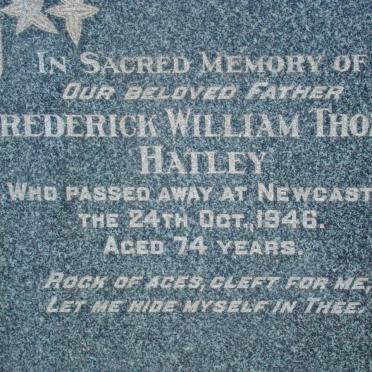 HATLEY Frederick William Thomas -1946