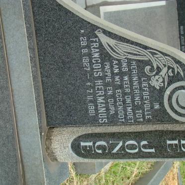 JONGE Francois Hermanus, de 1927-1981