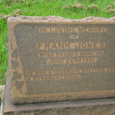 JONES Frank -1931