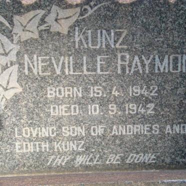 KUNZ Neville Raymond 1942-1942