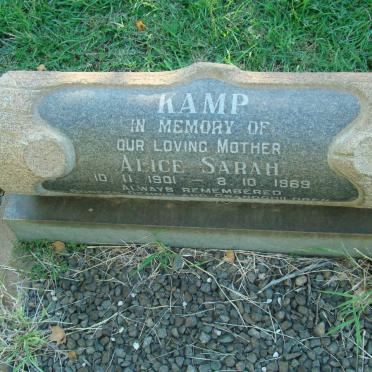 KAMP Alice Sarah 1901-1969