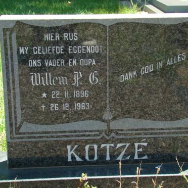 KOTZÉ Willem P.G. 1896-1983