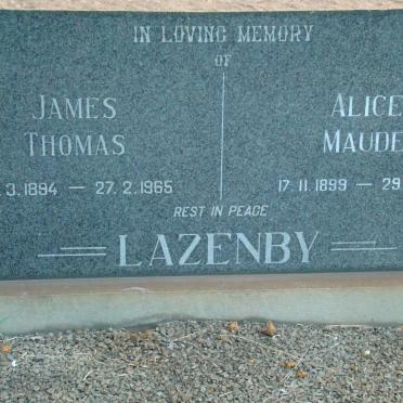 LAZENBY James Thomas 1894-1965 &amp; Alice Maude 1899-1981