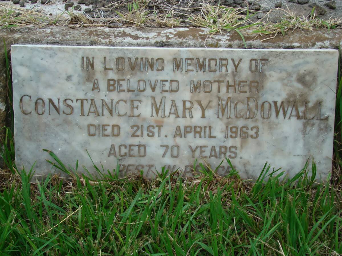McDOWALL Constance Mary -1963