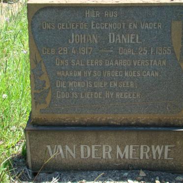 MERWE Johan Daniel, van der 1917-1955