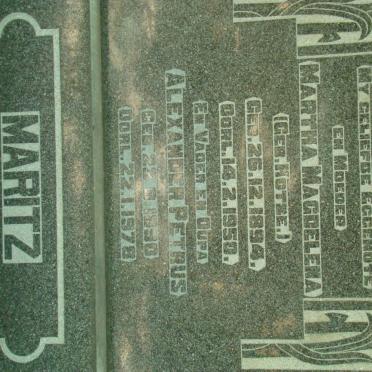 MARITZ Alexander Petrus 1890-1978 &amp; Martha Magdalena KOTZE 1894-1950