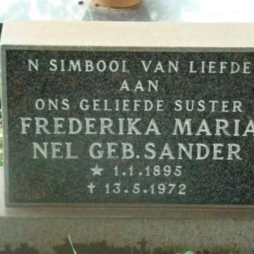 NEL Frederika Maria nee SANDER 1895-1972